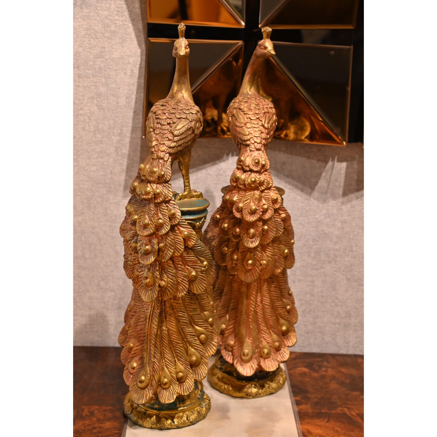 Wood Secrets Peacock On Pole