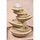 Wood Secrets Mini spiral water fountain with ball