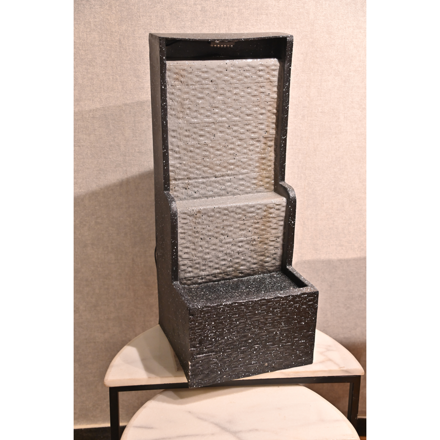 Wood Secrets Grey Texture Wall Water Fountain