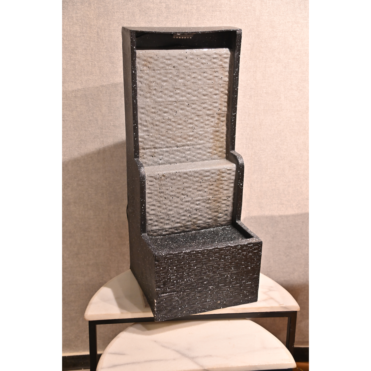 Wood Secrets Grey Texture Wall Water Fountain