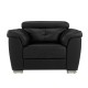 Wood Secrets Leatherette Single Seater Sofa