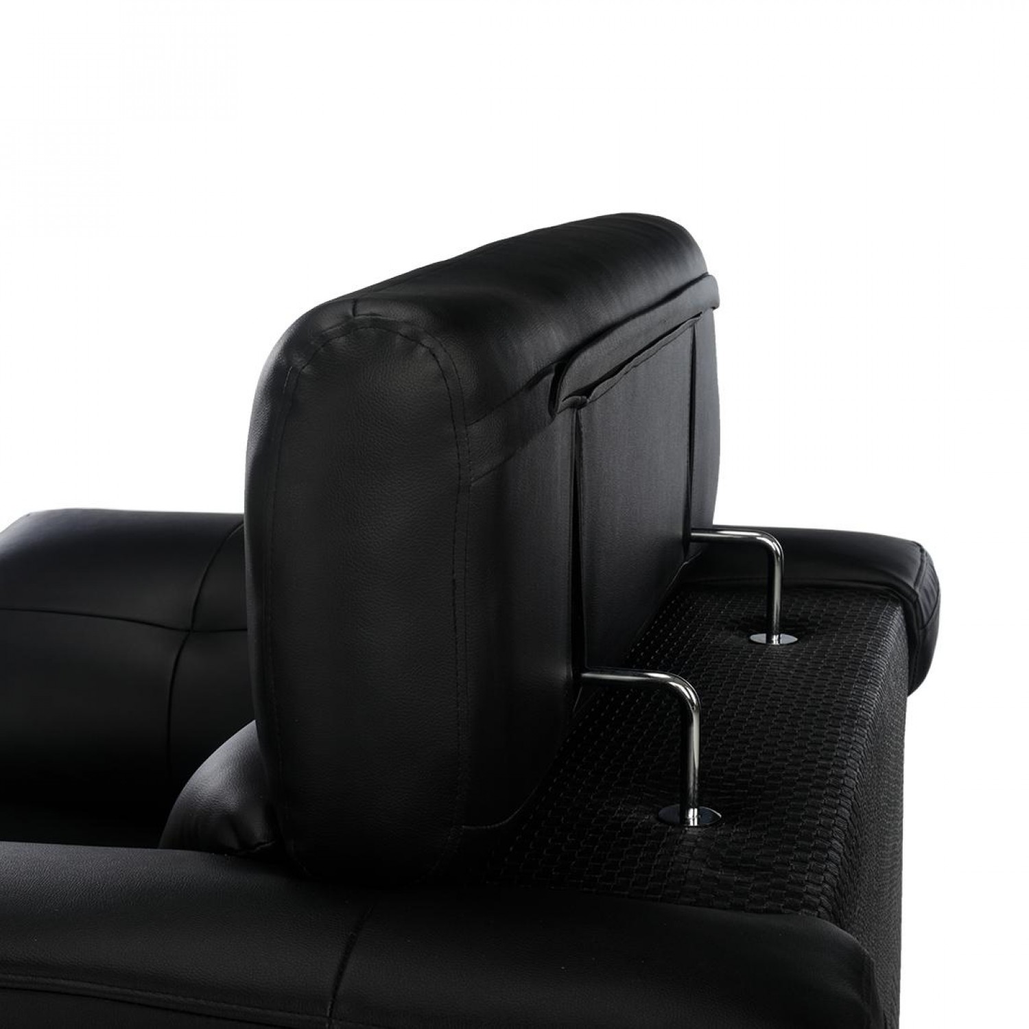 Wood Secrets Leatherette Single Seater Sofa