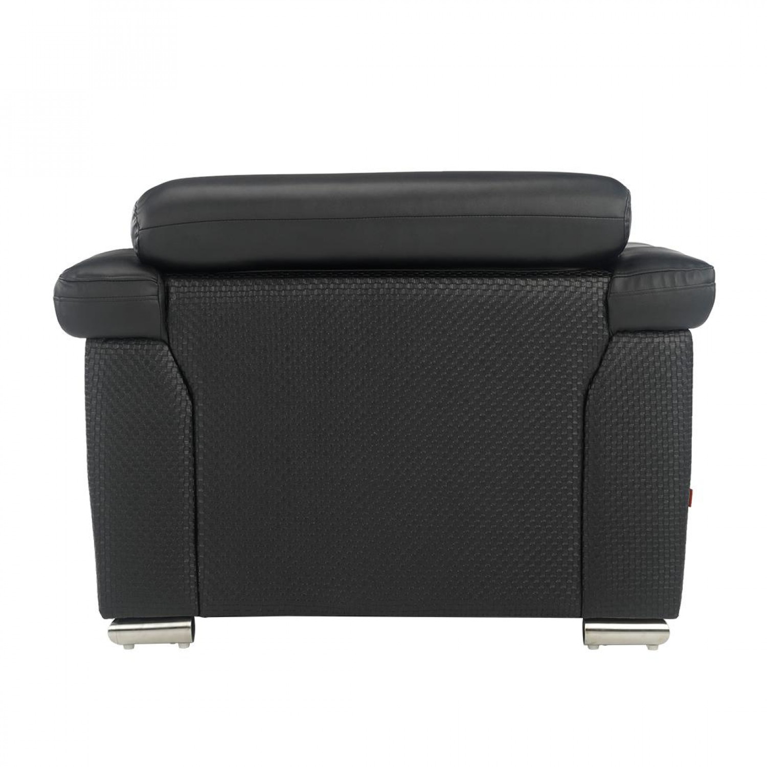 Wood Secrets Leatherette Single Seater Sofa