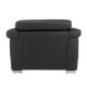 Wood Secrets Leatherette Single Seater Sofa