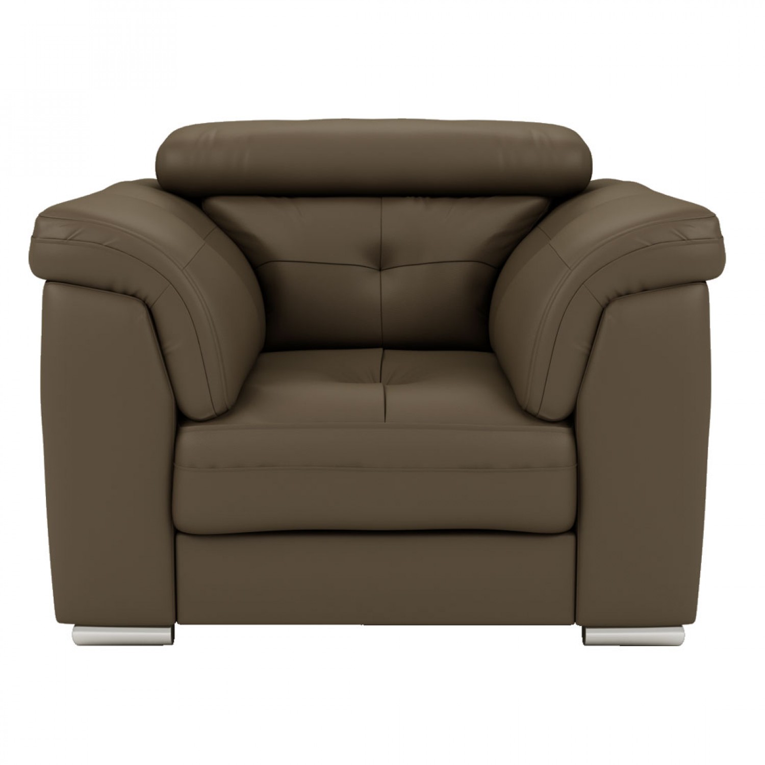 Wood Secrets Luxury Leatherette Single Seater Sofa