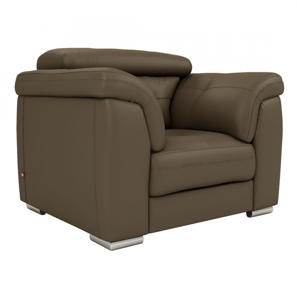 Wood Secrets Luxury Leatherette Single Seater Sofa