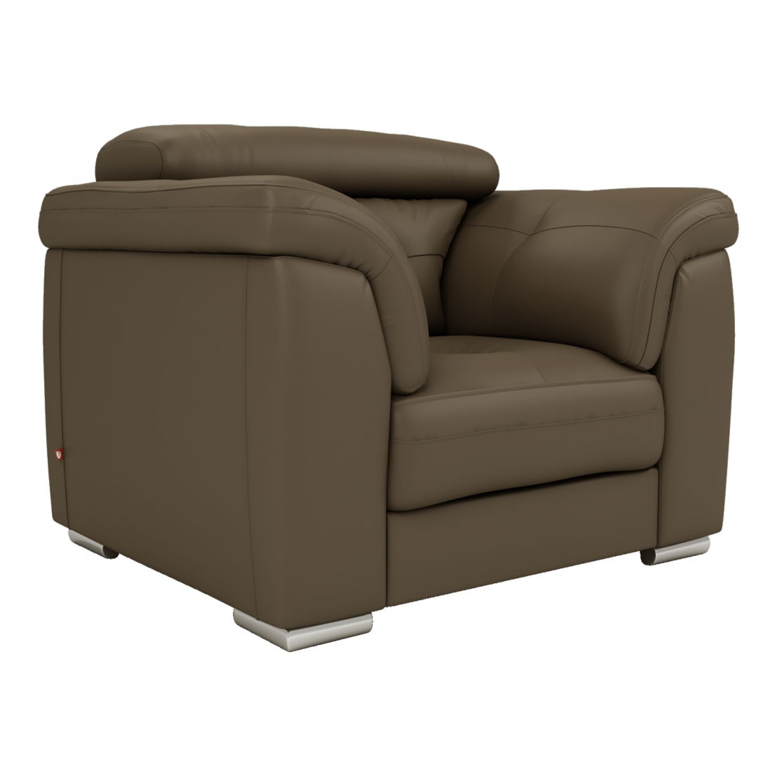 Wood Secrets Luxury Leatherette Single Seater Sofa