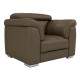 Wood Secrets Luxury Leatherette Single Seater Sofa