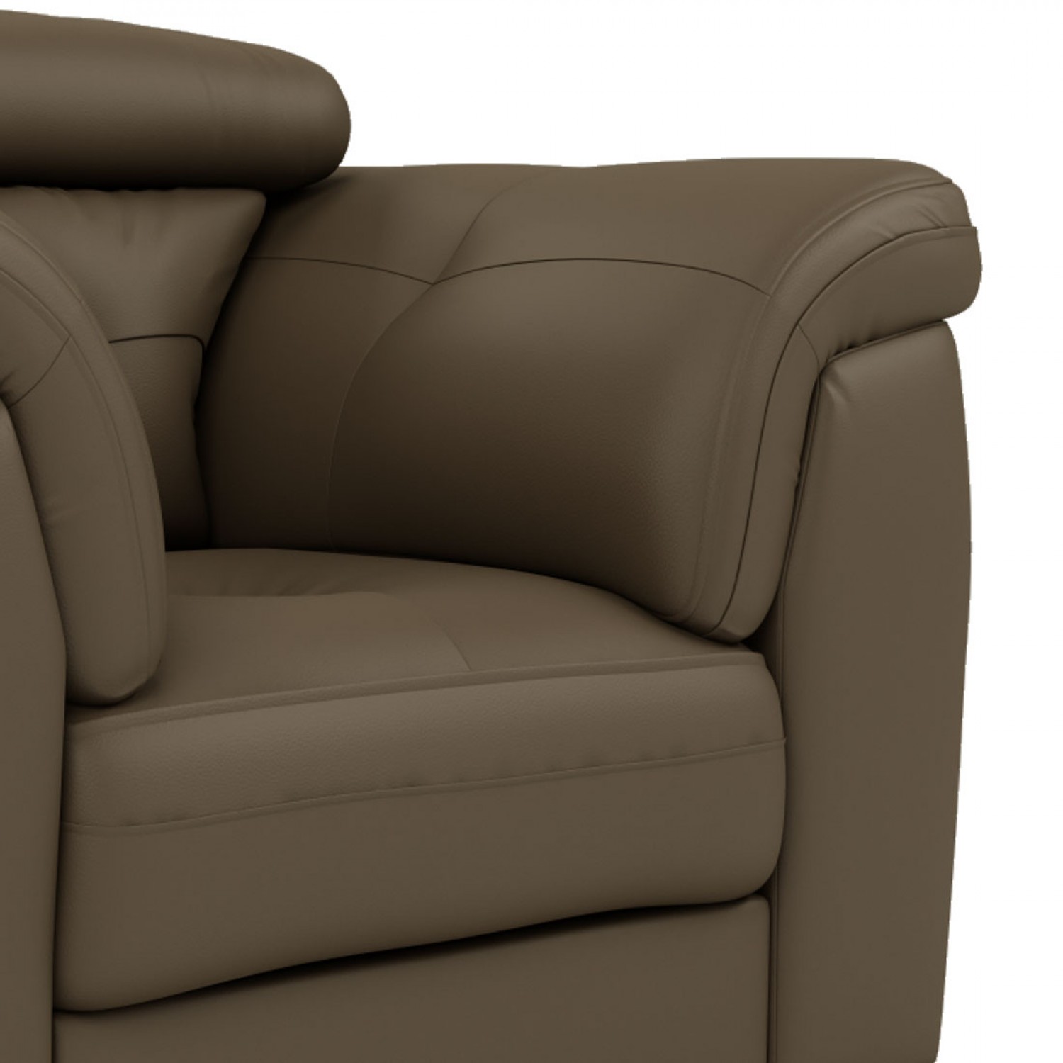 Wood Secrets Luxury Leatherette Single Seater Sofa